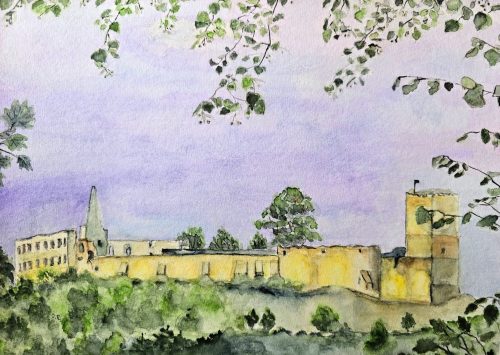 Blaue Stunde - Burg Gleichen